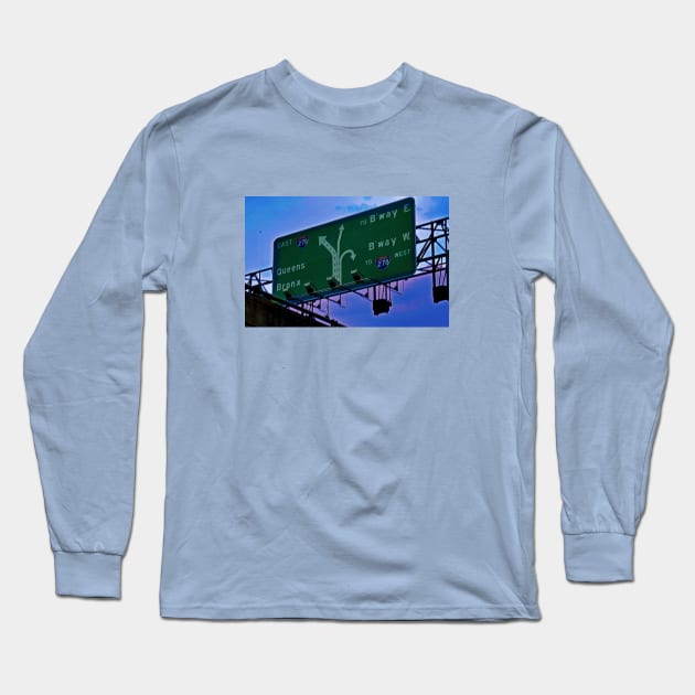 Williamsburg Signage Long Sleeve T-Shirt by SPINADELIC